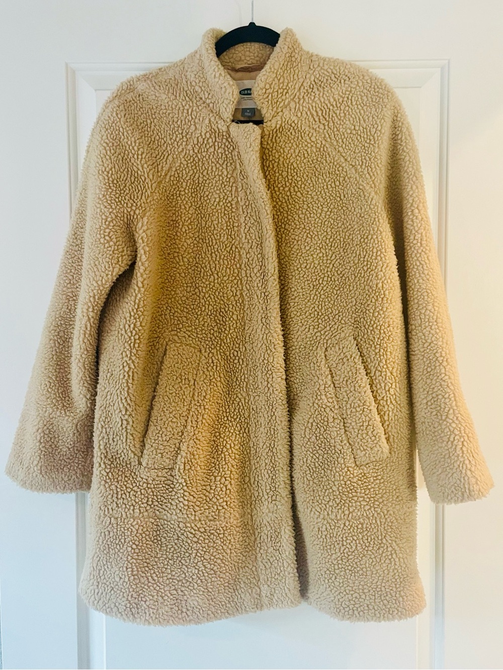 Old Navy Cream Teddy Fleece Coat